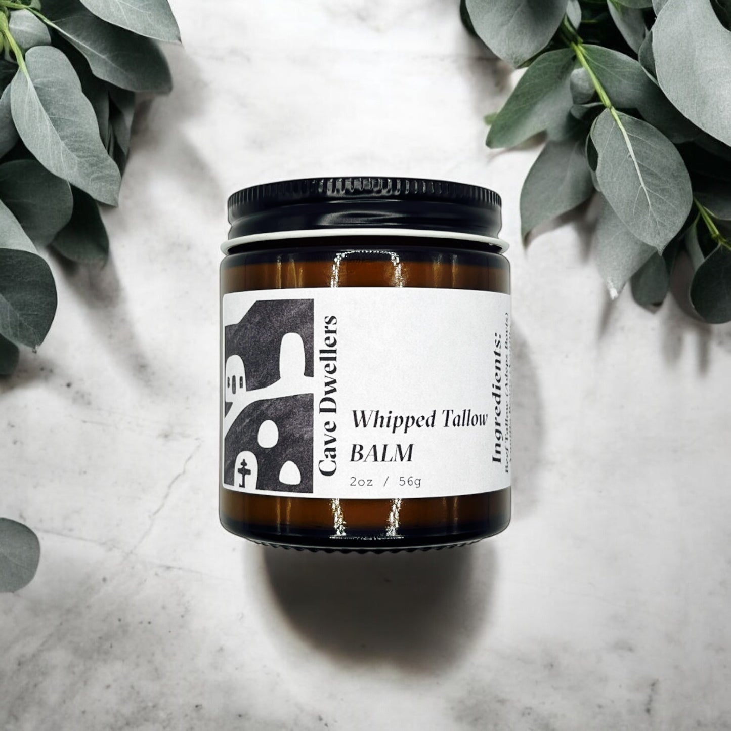 (Paper Label) Eucalyptus + Tea Tree Whipped Tallow Balm