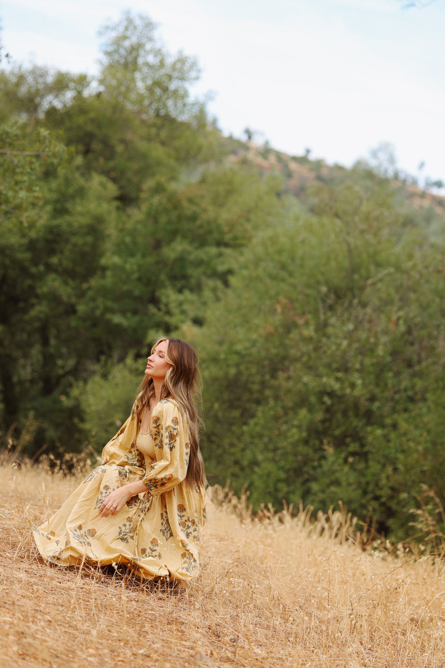 The Forgiving Dress- Tan/Marigold