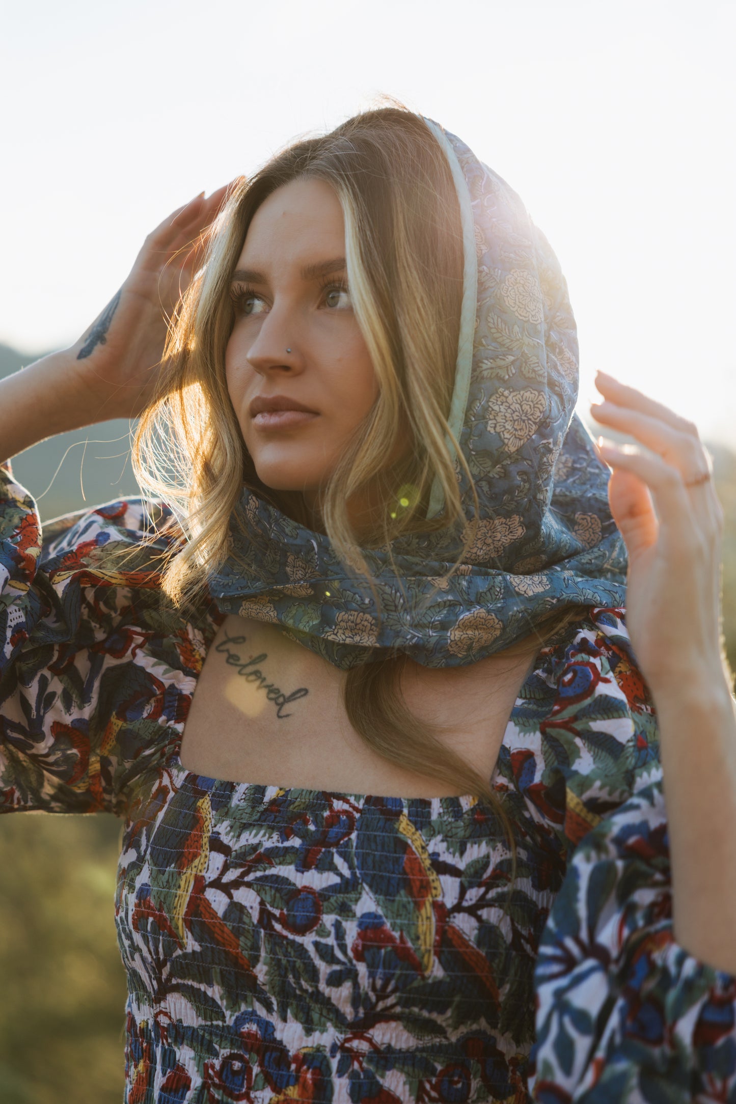 100% Cotton Long Head Covering