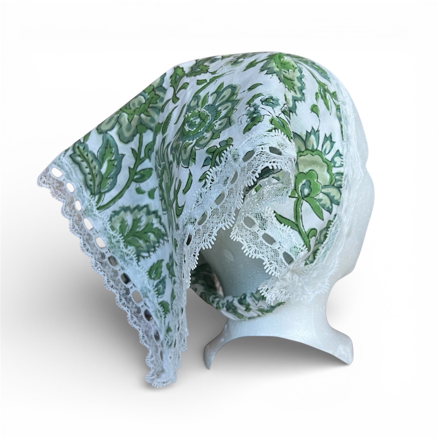 100% Cotton Floral Elastic Head Covering