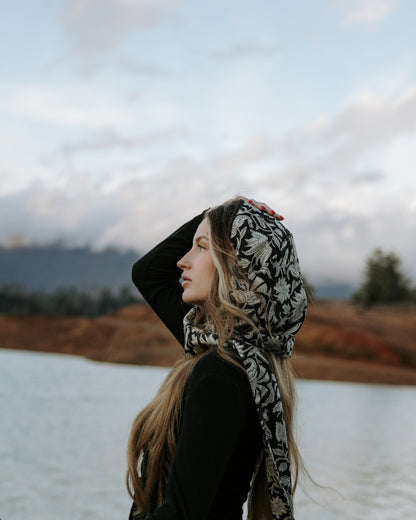 100% Cotton Orthodox Head Covering for Women | Hooded Church Veil | Divine Liturgy Scarf