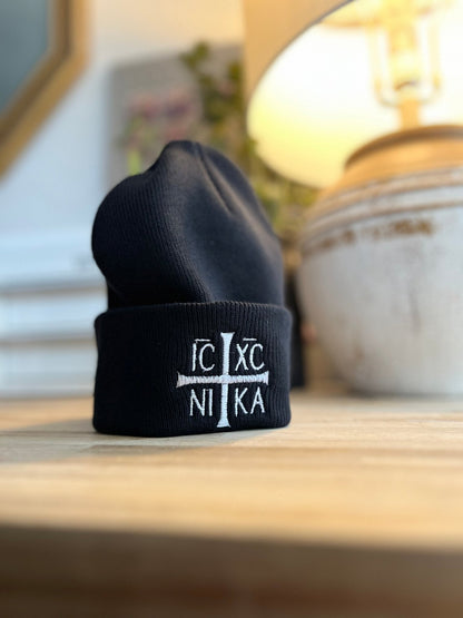 ICXC NIKA Orthodox Beanie – By Cave Dwellers - Cave Dwellers