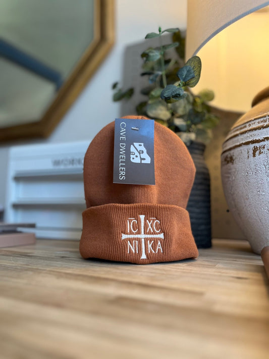 ICXC NIKA Orthodox Beanie – By Cave Dwellers - Cave Dwellers