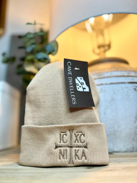 ICXC NIKA Orthodox Beanie – By Cave Dwellers - Cave Dwellers