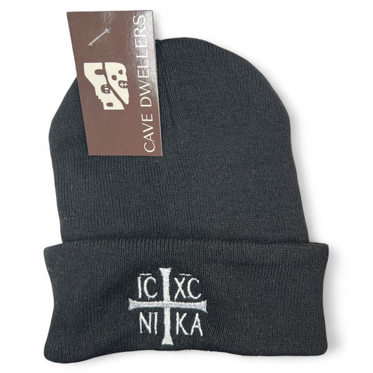 ICXC NIKA Orthodox Beanie – By Cave Dwellers - Cave Dwellers