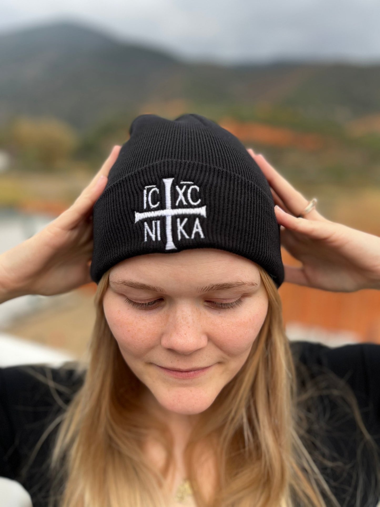 ICXC NIKA Orthodox Beanie – By Cave Dwellers - Cave Dwellers