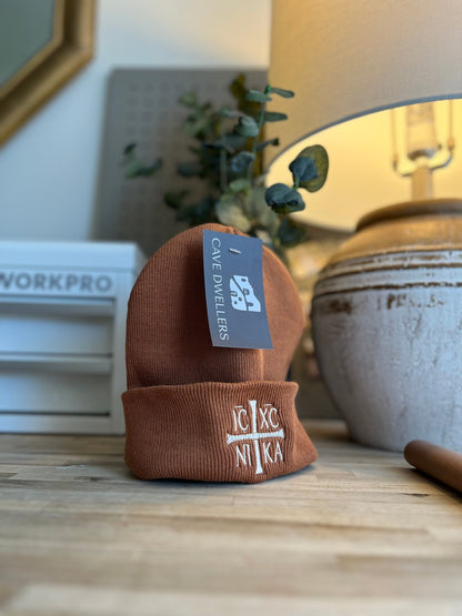 ICXC NIKA Orthodox Beanie – By Cave Dwellers - Cave Dwellers