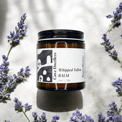 Lavender + Rosemary Whipped Tallow Balm - Cave Dwellers