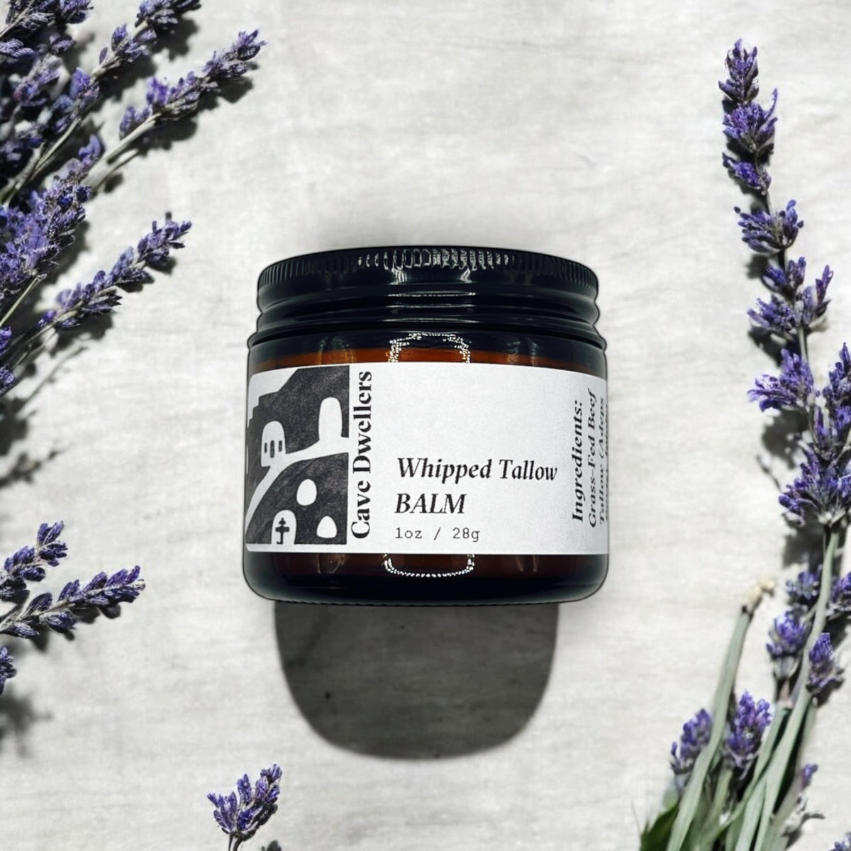 Lavender + Rosemary Whipped Tallow Balm - Cave Dwellers