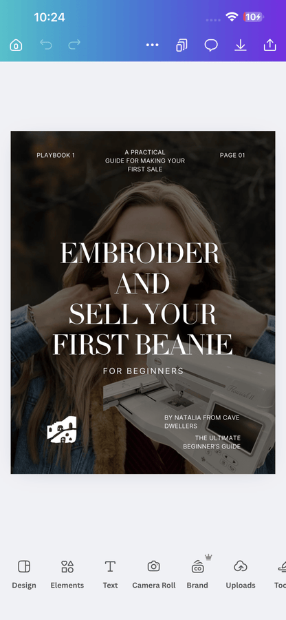 Learn How To Embroider And Sell Your First Beanie - Cave Dwellers