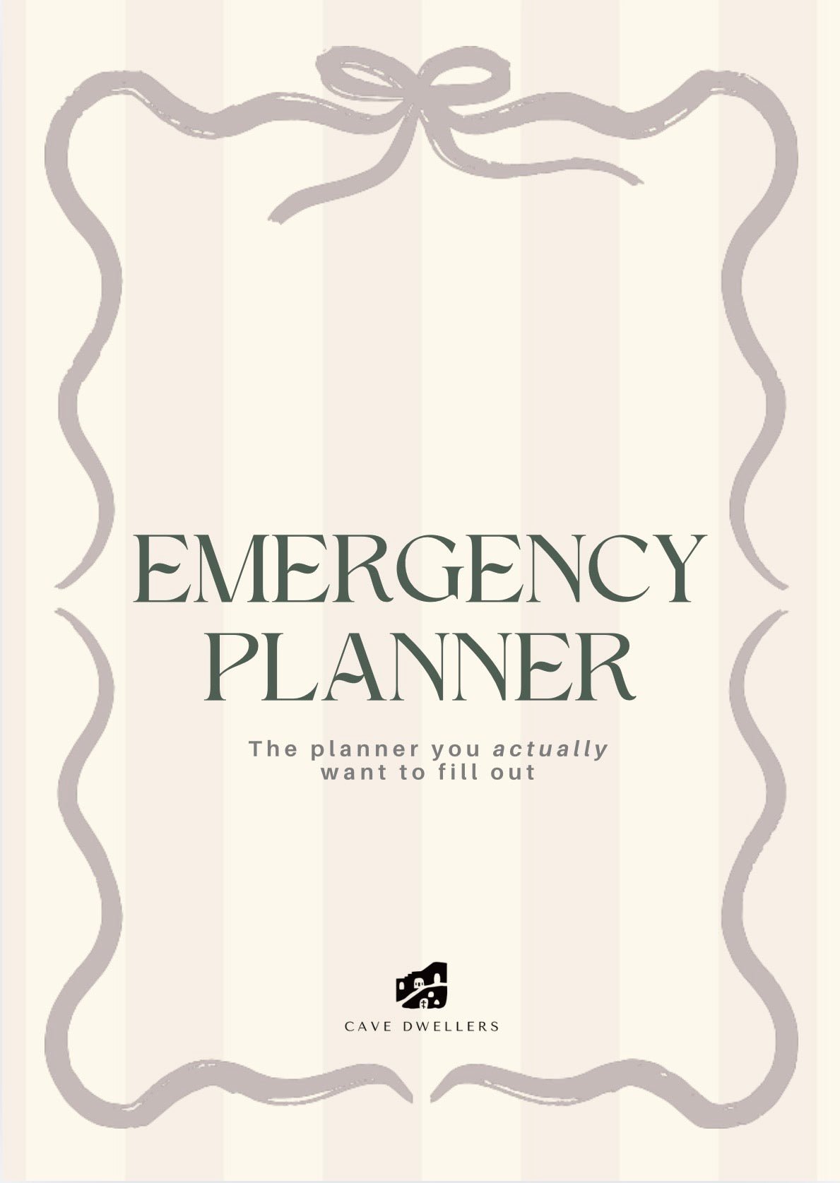 Peace - of - Mind Printable Planners Bundle - Cave Dwellers