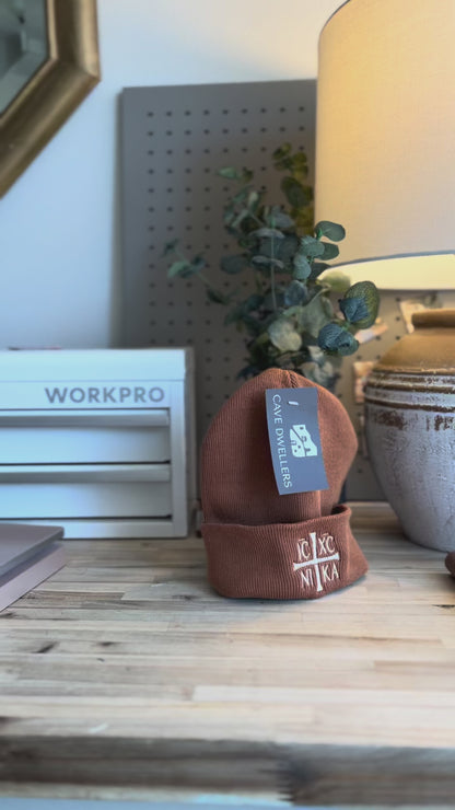 ICXC NIKA Orthodox Beanie – By Cave Dwellers