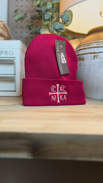 ICXC NIKA Orthodox Beanie – By Cave Dwellers